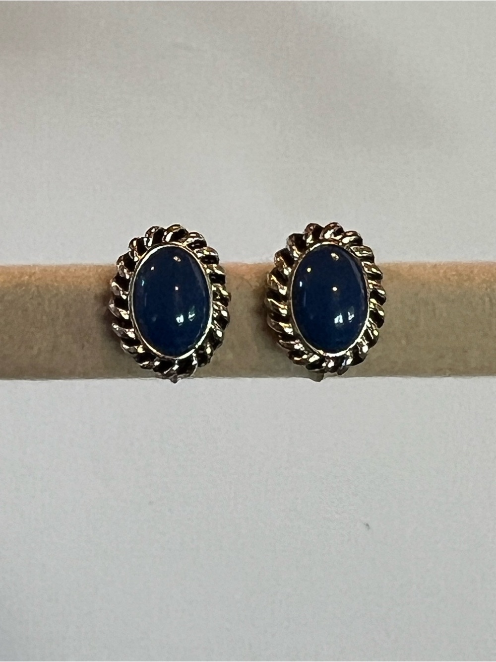 Blue Clip Earrings